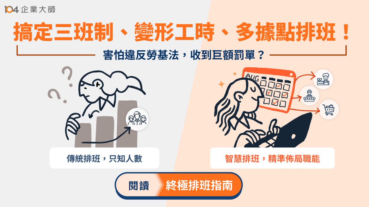 【2025 終極排班指南】製造、零售、餐飲業主必看！擺脫 Excel 混亂，搞定三班制、變形工時