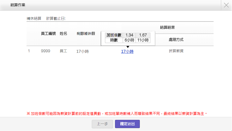 勞基法加班時數換補休，企業大師人資系統解決方案
